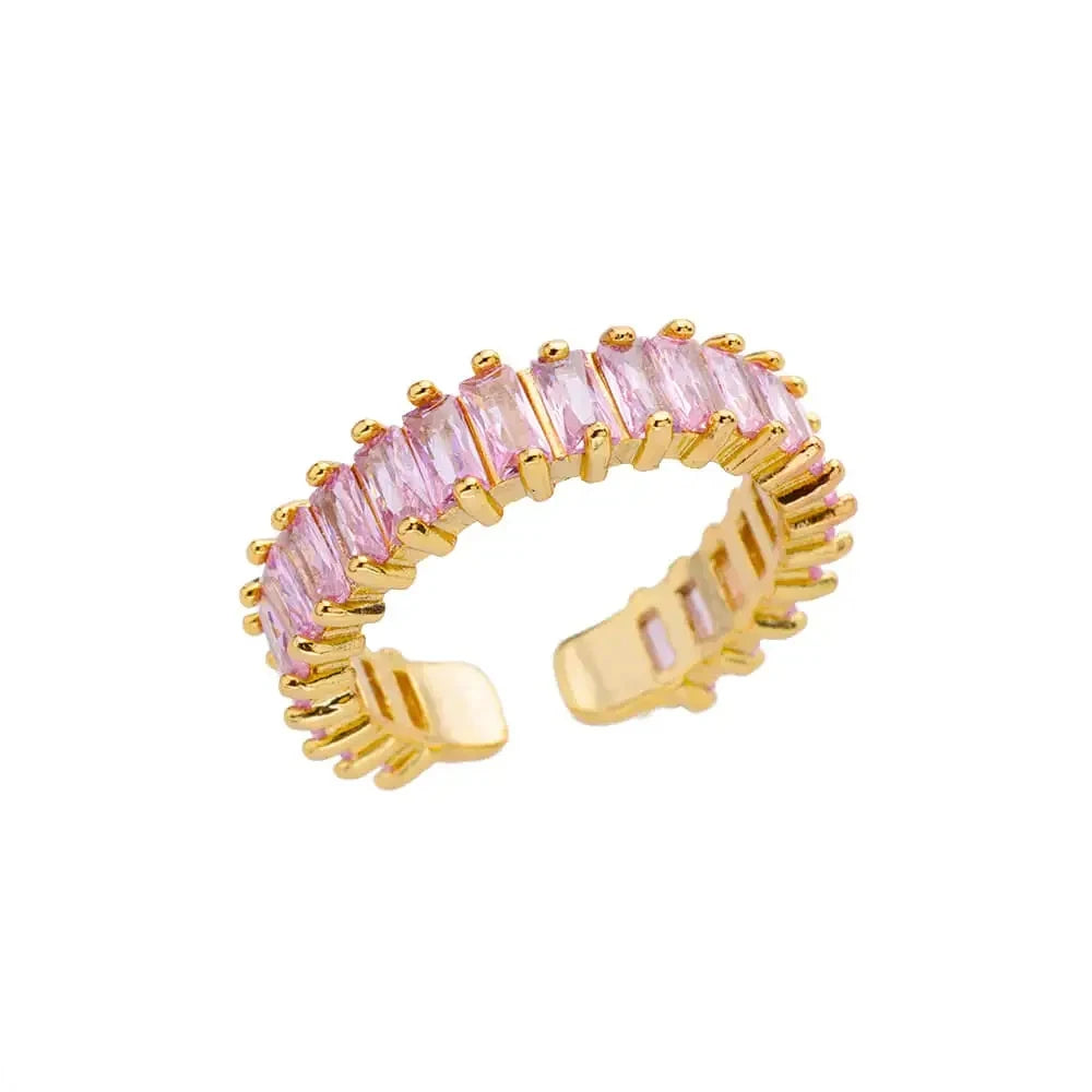 Luxury Classic Gold Stainless Steel Ring for Women