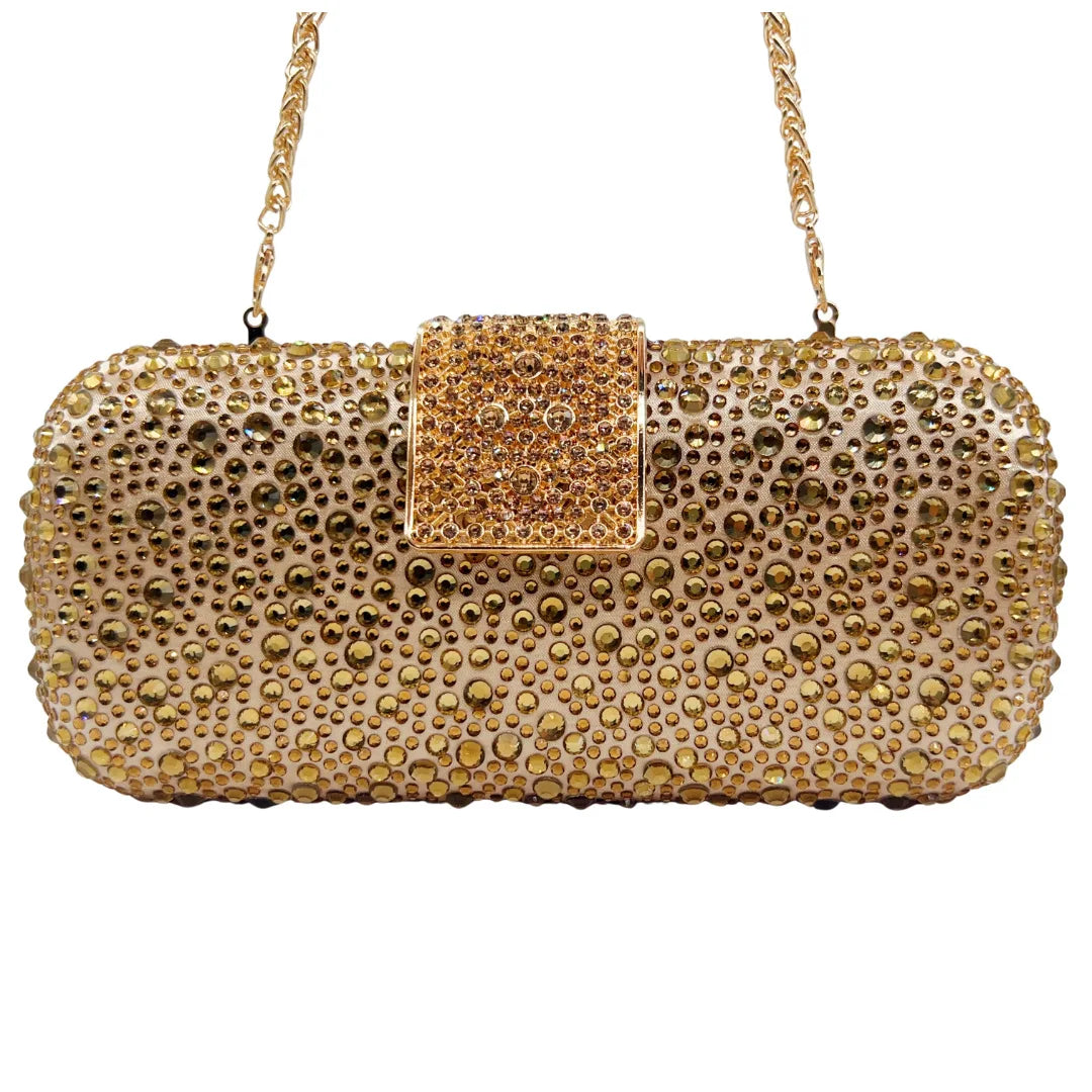 Elegant Crystal Evening Bag - Sparkling Diamond Clutch