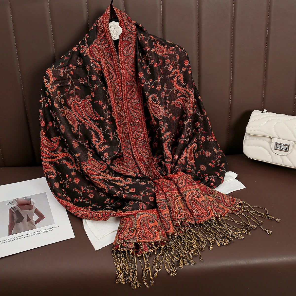 Luxury Cashmere Pashmina Shawl - Elegant Winter Wrap