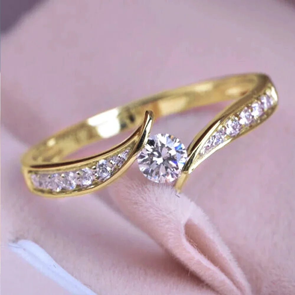 Elegant Eternity Ring - Brilliant Round Zirconia Wedding Band