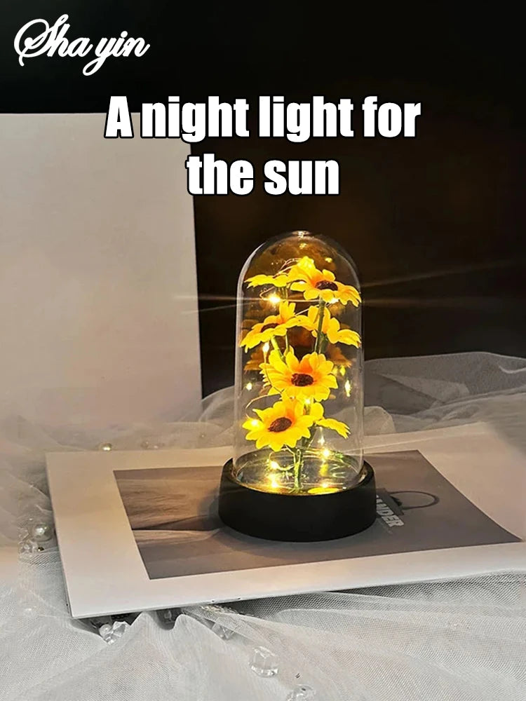 Elegant Eternal Sunflower Gift - Timeless Plastic Bloom