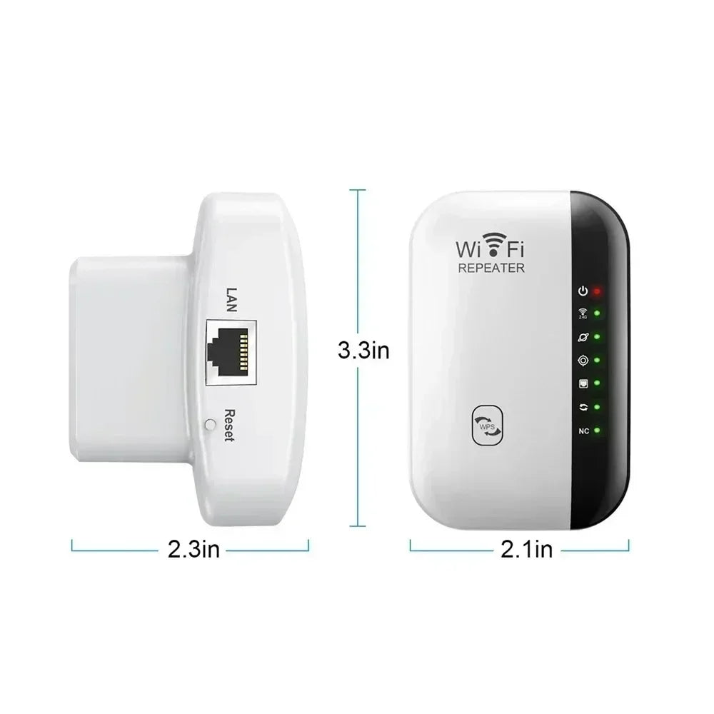 Professional Wireless WiFi Range Extender - 300Mbps Signal Booster