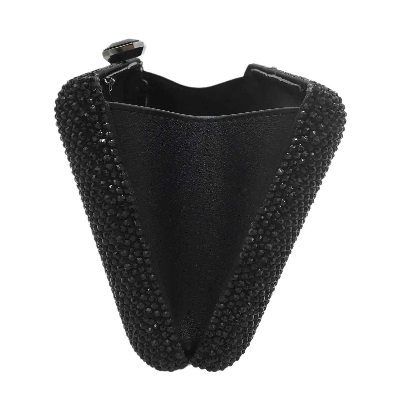 Elegant Crystal Evening Clutch - Luxury Rhinestone Box Handbag