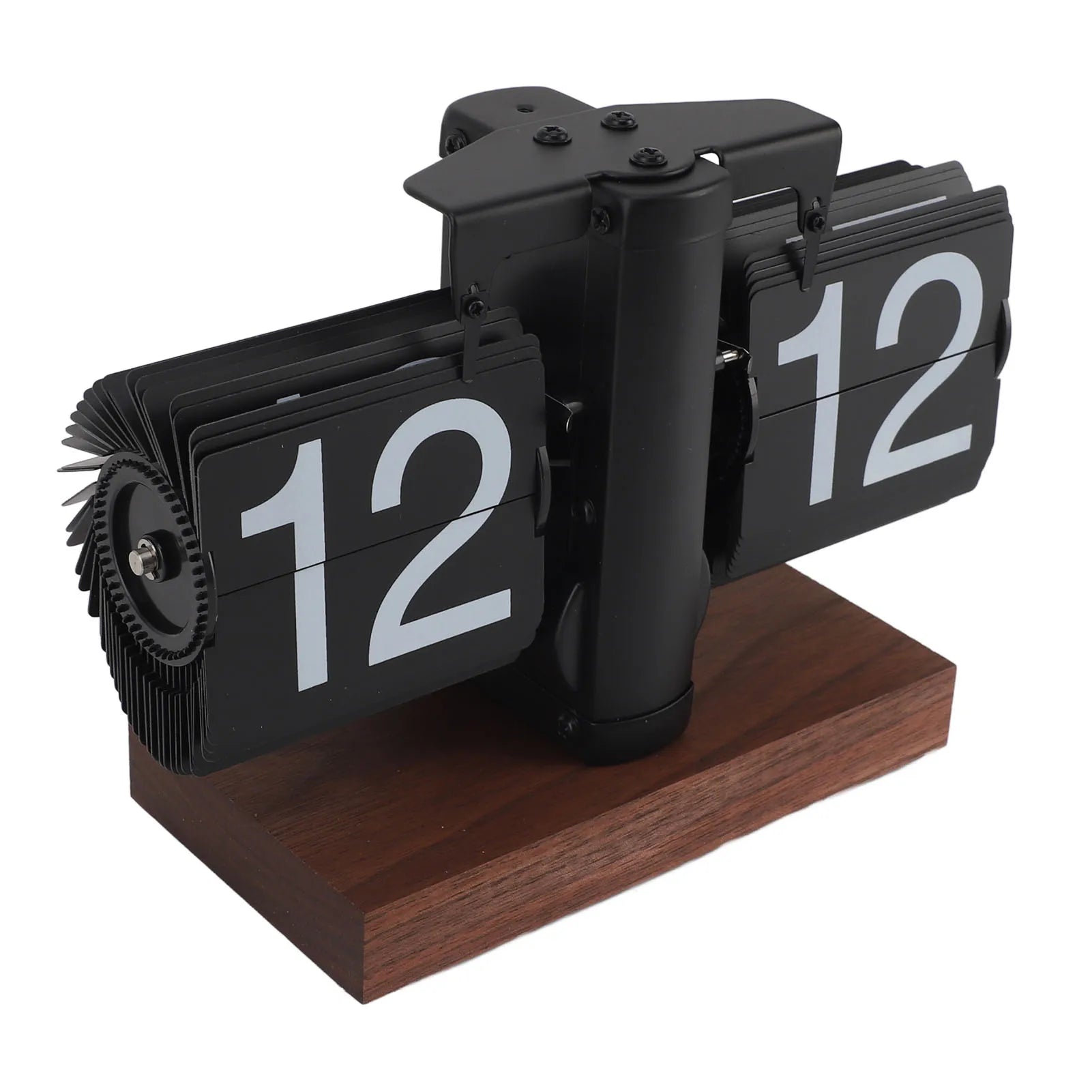 Elegant Vintage Auto Desk Clock - Rotary Knob Design