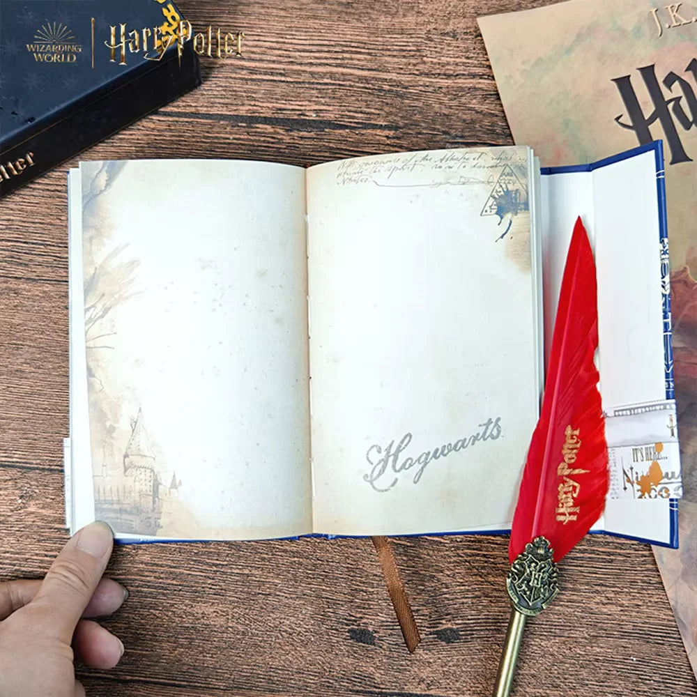 Hogwarts Hardcover Notebook - Premium Four Houses Journal