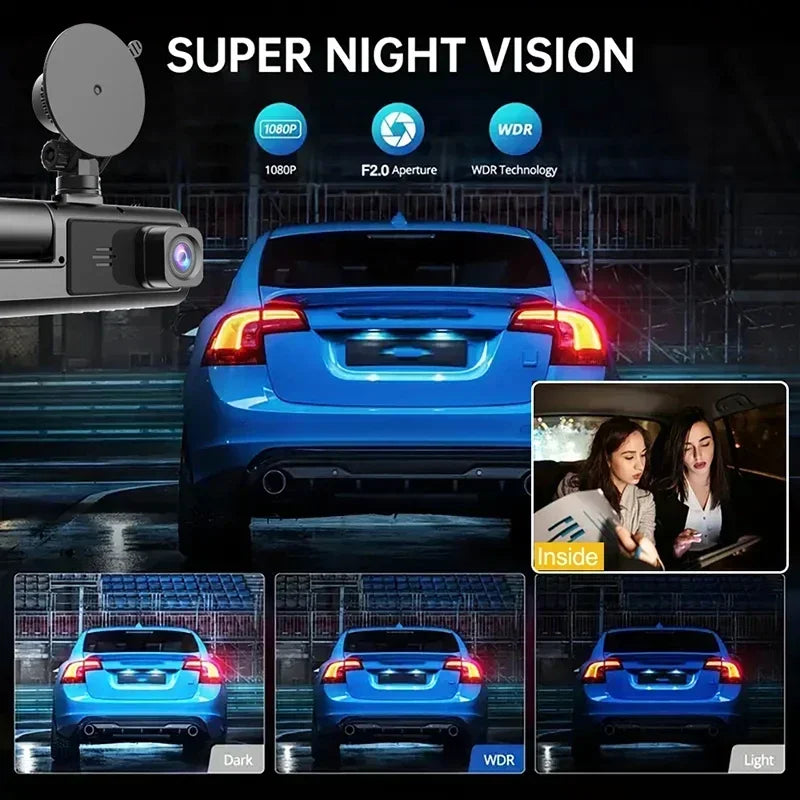 Premium 1080P WiFi Dash Cam - Multi Lens Vehicle Video Recorder