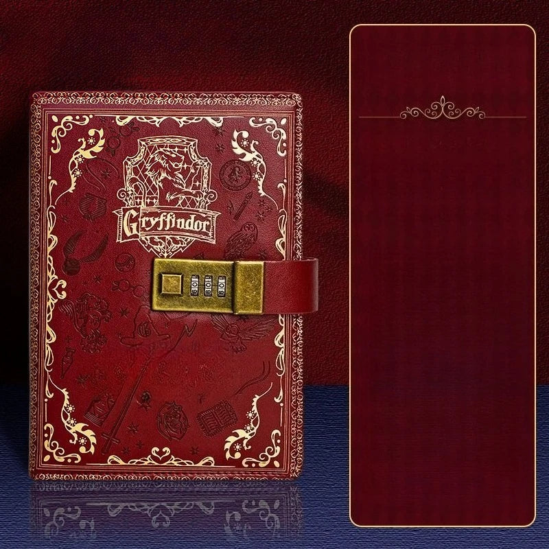 Retro Password Book with Lock A5 Anime Diary Notebook