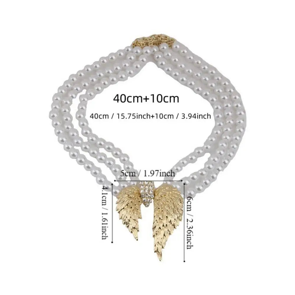 Elegant Multi Layer Pearl Necklace - Light Luxury Choker