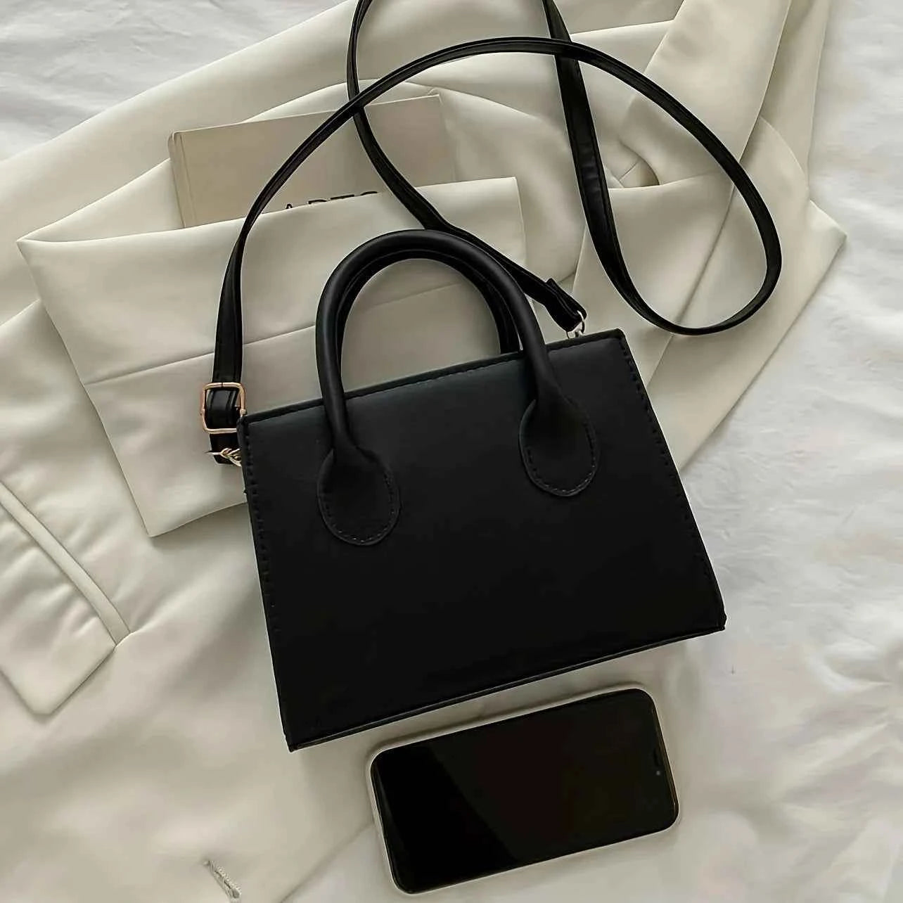 Elegant Mini Crossbody Bag - Chic Top Handle Design