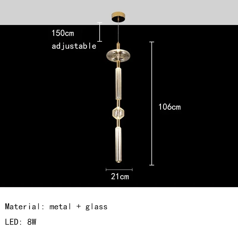Nordic Luxury Art Glass Chandelier - Modern Pendant Light