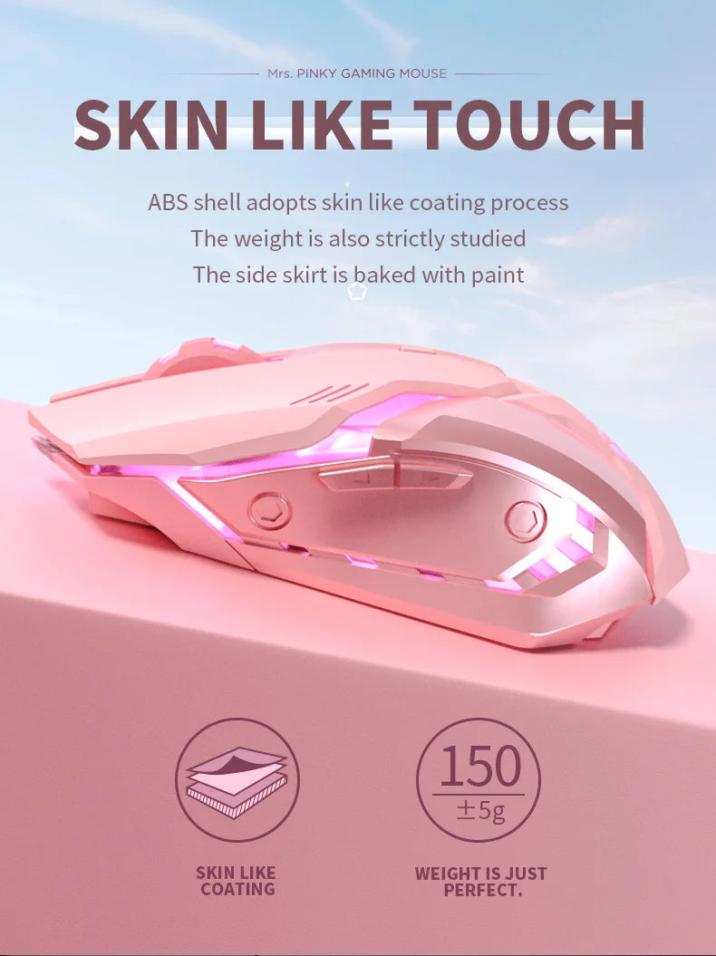 Premium Ergonomic Gaming Mouse - RGB 6-Button Mute Click