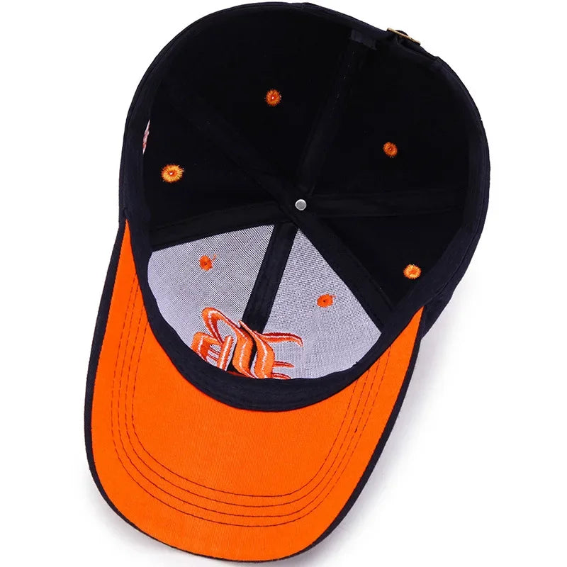 Premium Cotton Baseball Cap - Embroidered Snapback