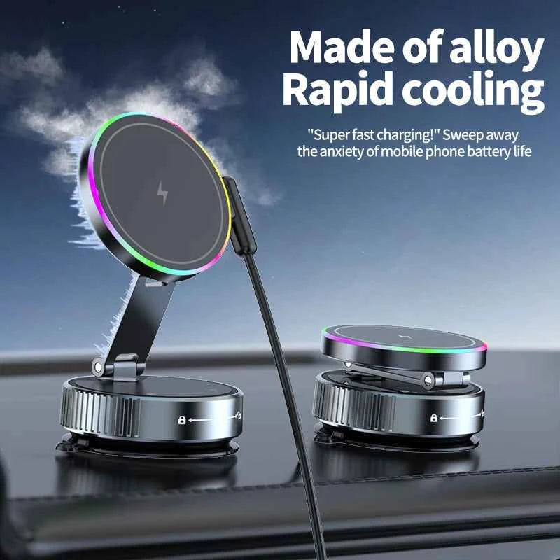 Premium Magnetic Wireless Car Charger Mount - 360° Rotatable