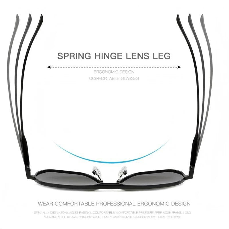 Luxury Metal Photochromic Sunglasses - Polarized UV400