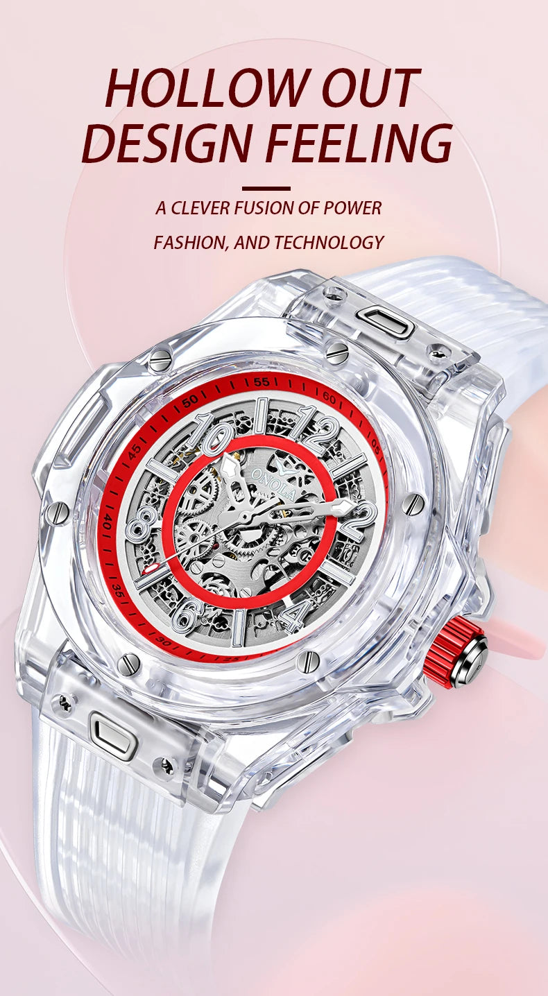 Premium Men's Automatic Luxury Watch - Waterproof & Fashionable