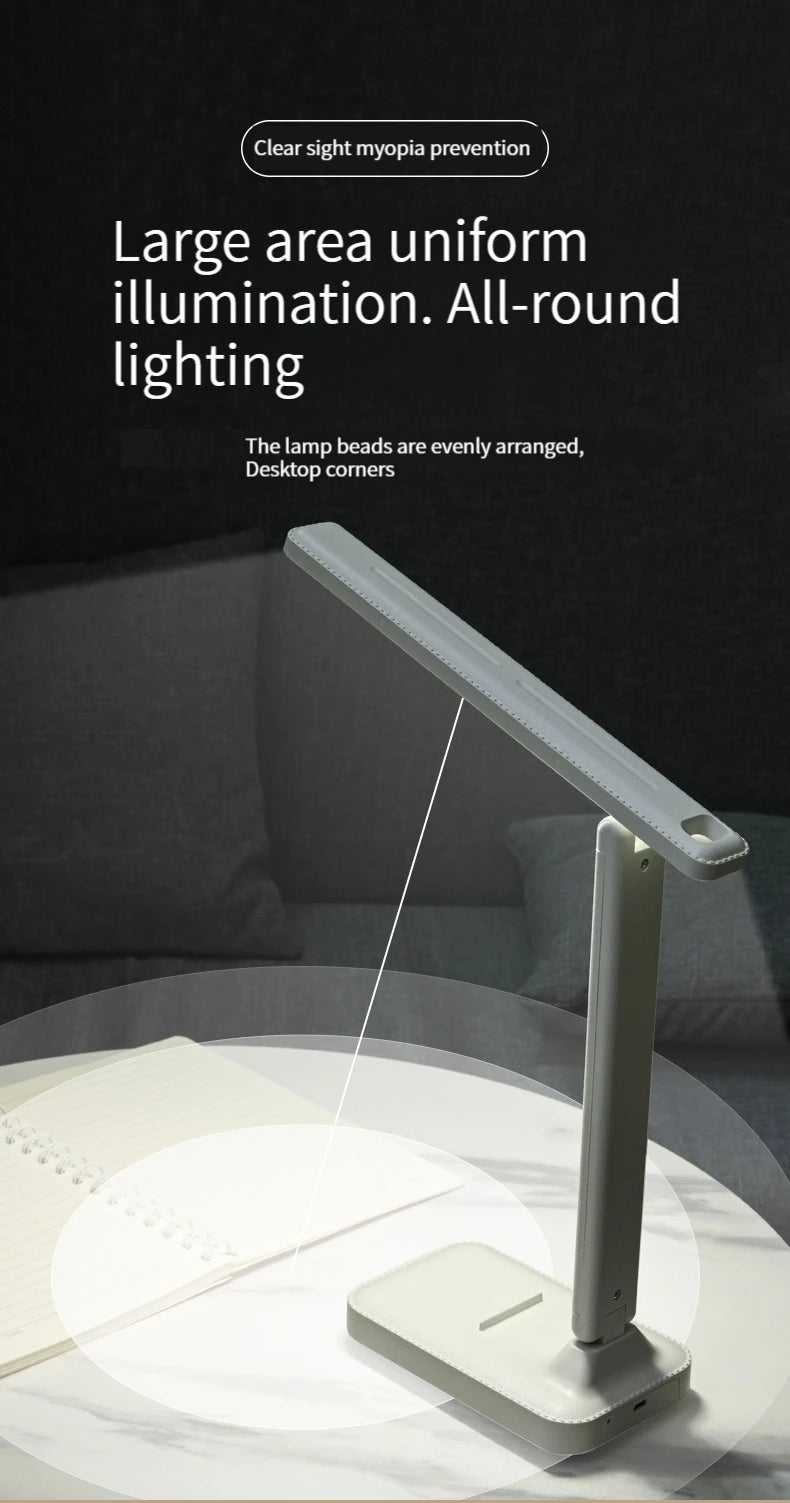 Premium Foldable Eye Protection Desk Lamp - USB & Plug-in
