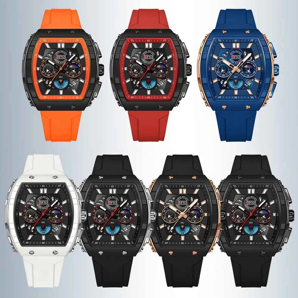 Premium Men's Sports Quartz Watch - Waterproof & Luminous