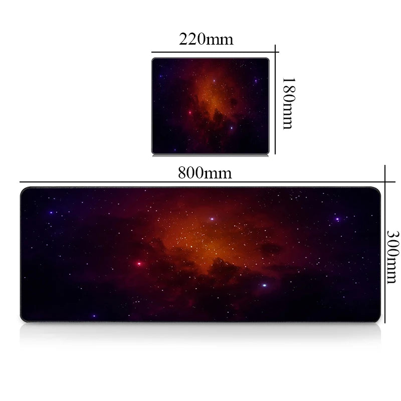 Premium Gaming Desk Mat - Large Mousepad with Galaxy Design