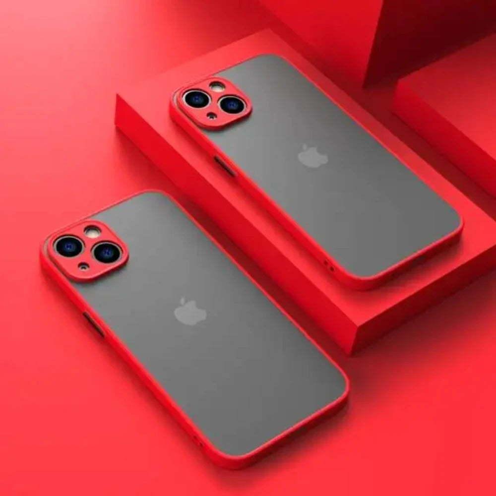 Luxury Shockproof Matte Phone Case - Armor Silicone Bumper