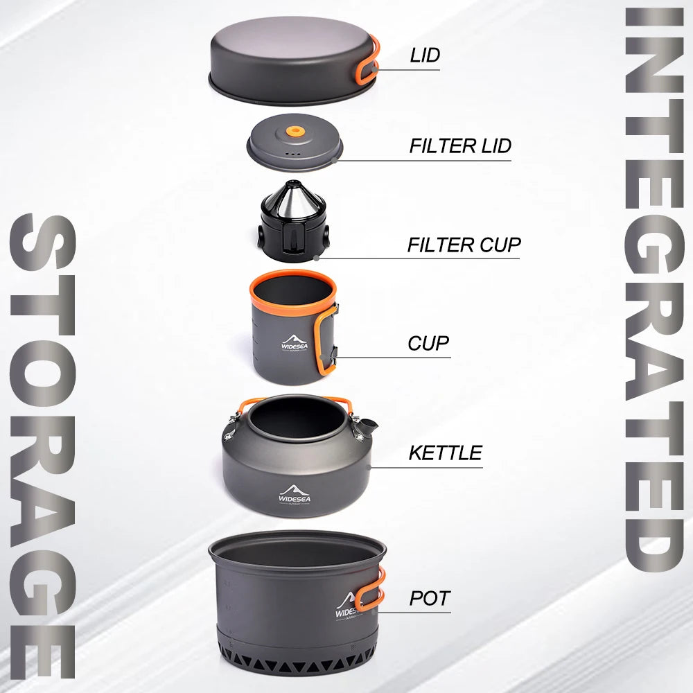 Premium Outdoor Camping Cookware Set - Portable & Durable
