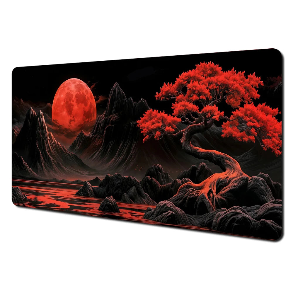 Premium Large Mouse Pad - Anti-Slip Art Landscape Desk Mat