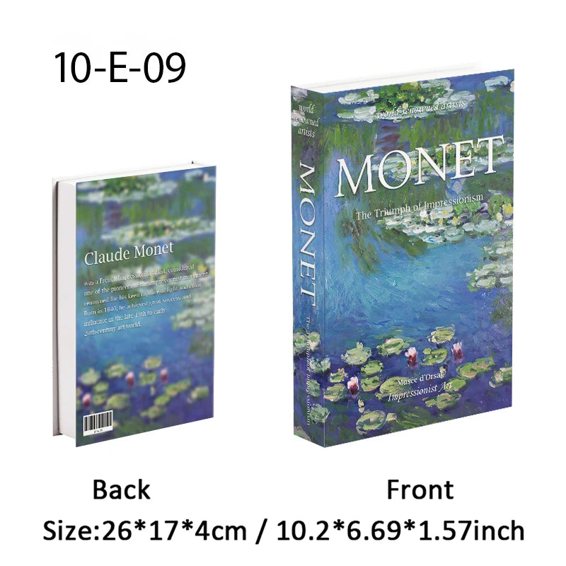 Elegant Luxury Decorative Books - Van Gogh Monet Picasso Series