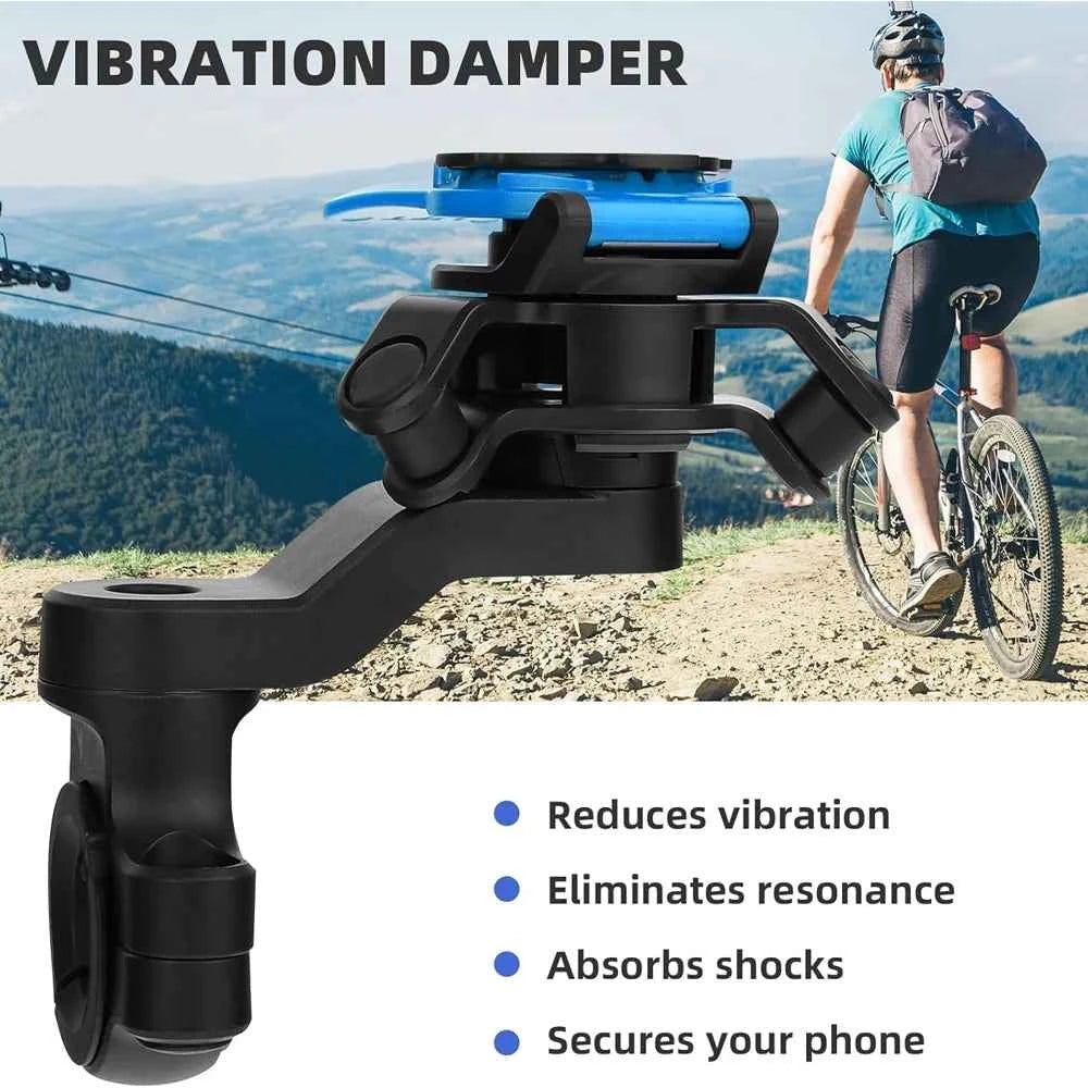 Universal Smartphone Handlebar Mount - Shock Absorber & 360 Rotation
