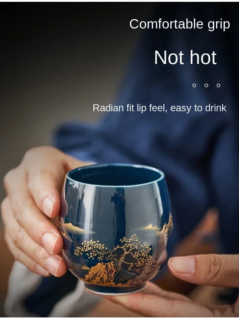 Elegant Japanese Master Tea Cup - Handcrafted Ceramic