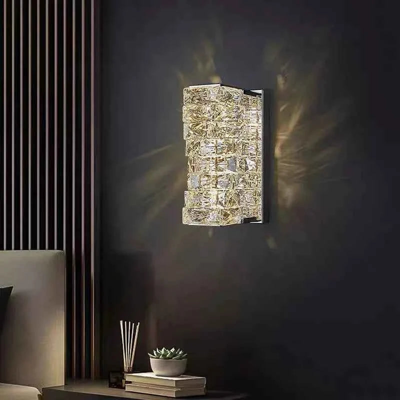 Elegant Luxury Crystal Wall Lamp - Modern Minimalist Design