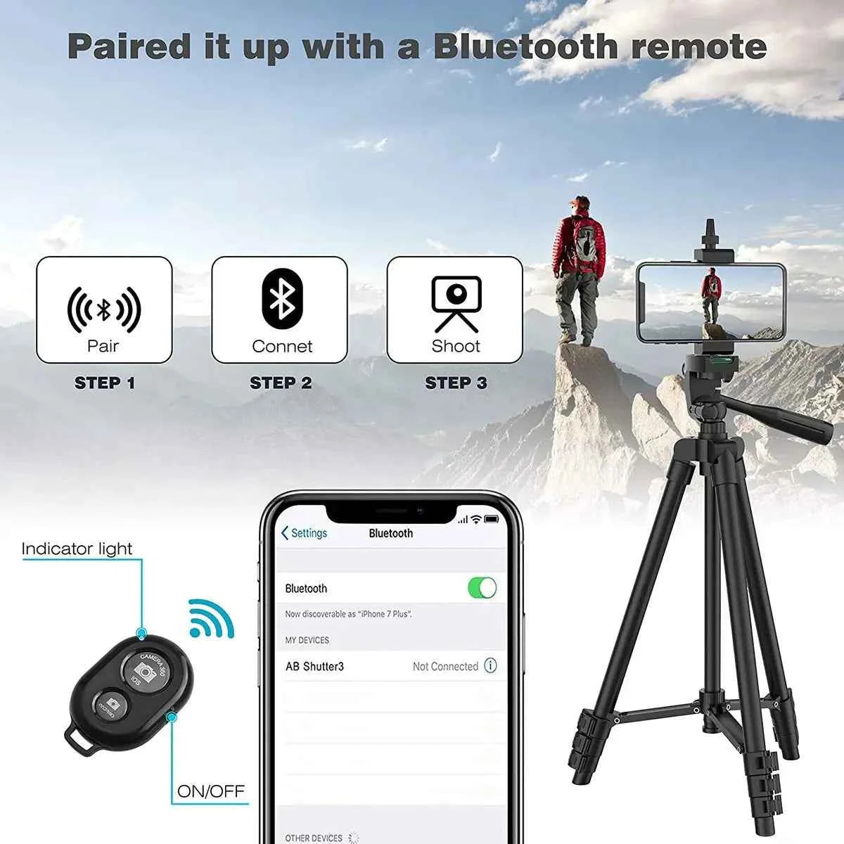 Professional Mobile Tripod for Phone - Lightweight & Adjustable