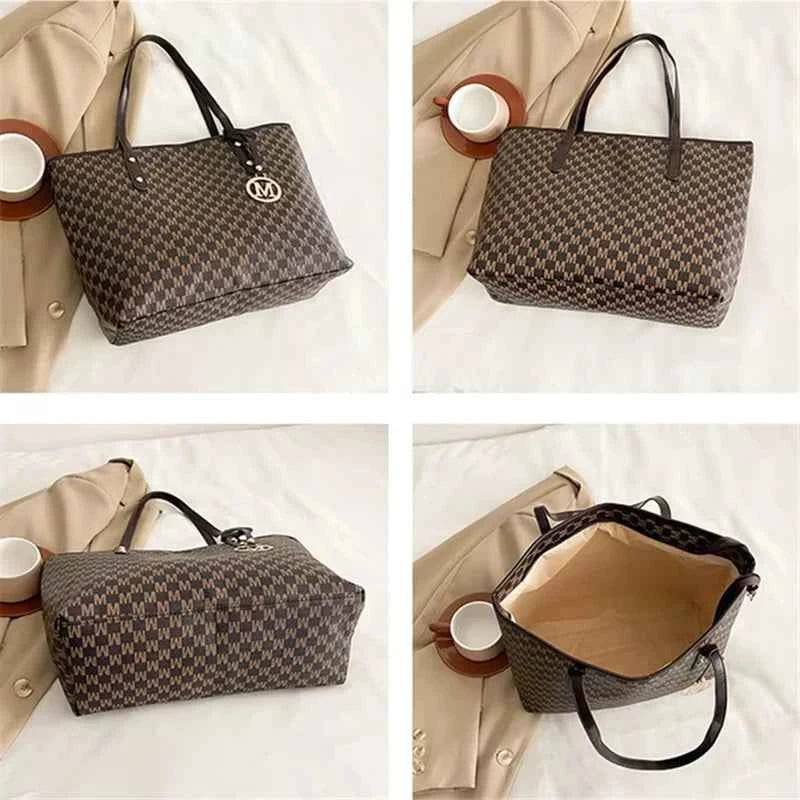 Elegant Vintage Tote Bag - Large Capacity Fashion Handbag