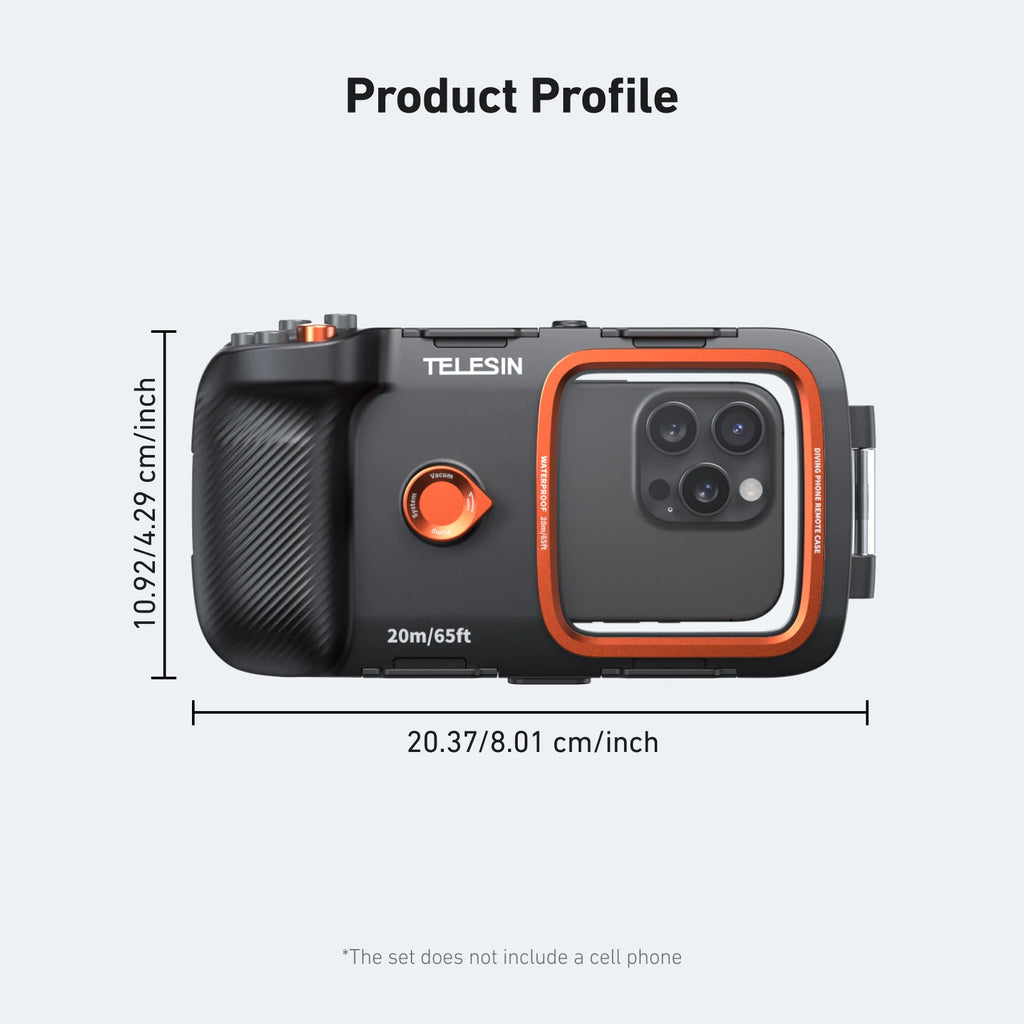 Professional Waterproof Phone Case - 20m Underwater Diving Grip