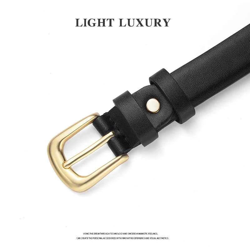 Luxury Women's Thin Belt - Premium Pin Buckle Design