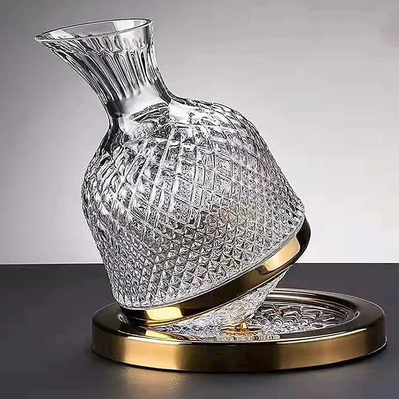Premium Crystal Glass 360 Rotating Wine Decanter - 1500ml