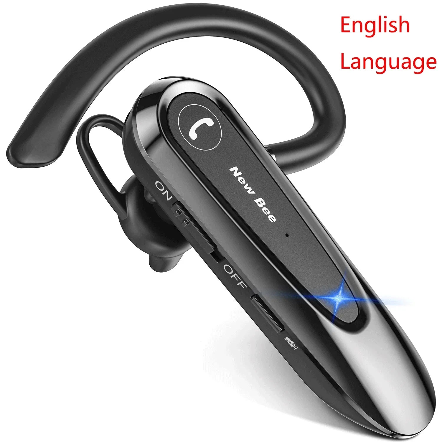Premium Bluetooth 5.0 Headset with Dual Mic CVC8.0 Noise Reduction