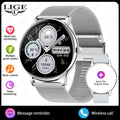 Luxury Steel Smart Watch - Bluetooth Call & Fitness Tracker