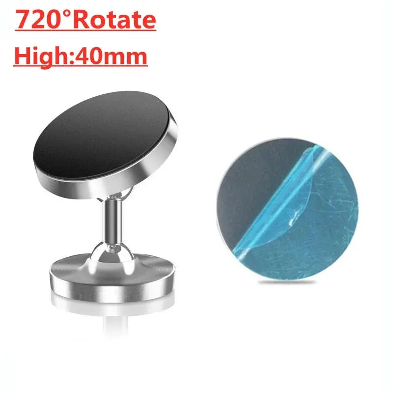 Premium Magnetic Car Phone Holder - 720° Rotation Dashboard Mount