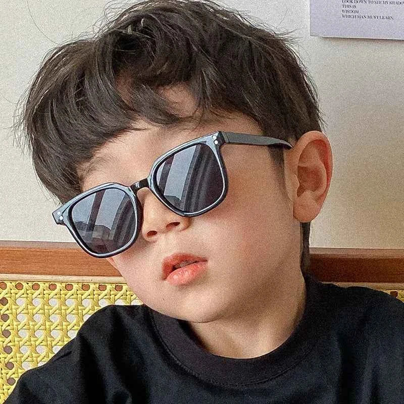 Premium Kids Sunglasses - UV400 Vintage Square Eyeglasses