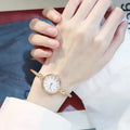 Elegant Small Gold Bangle Watch - Retro Stainless Steel Quartz