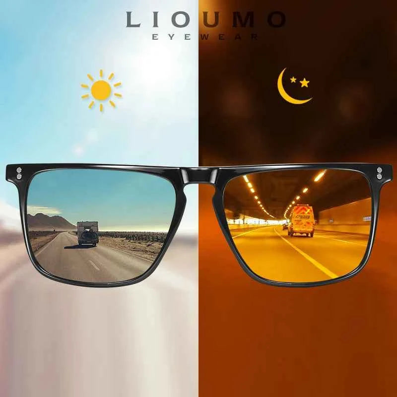 Premium Photochromic Polarized Sunglasses - Anti-Glare Driving Eyewear