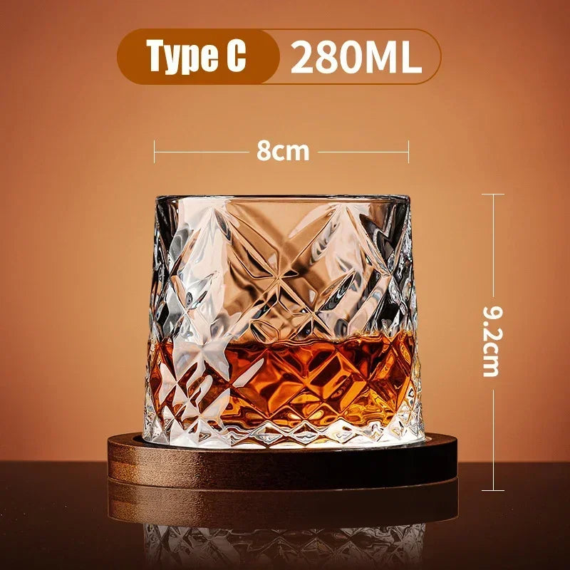 Elegant Crystal Whiskey Glass - Classic Tumbler Design