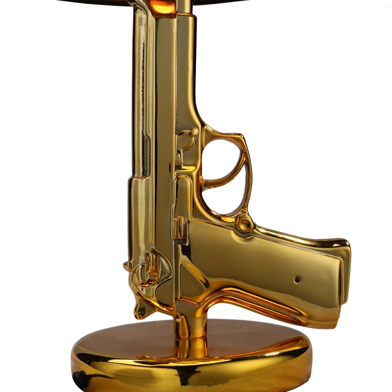 Luxury AK47 Gun Design Lamp - Creative Metal Desk Decor