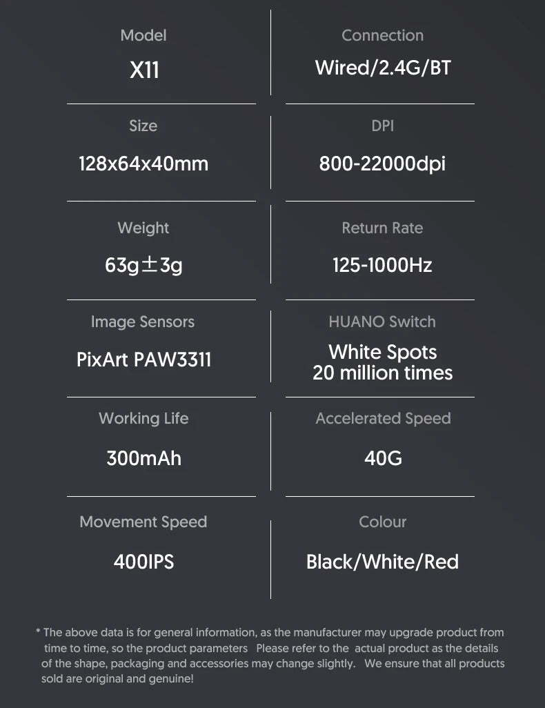 Premium Wireless Gaming Mouse with Dock - RGB & Macro