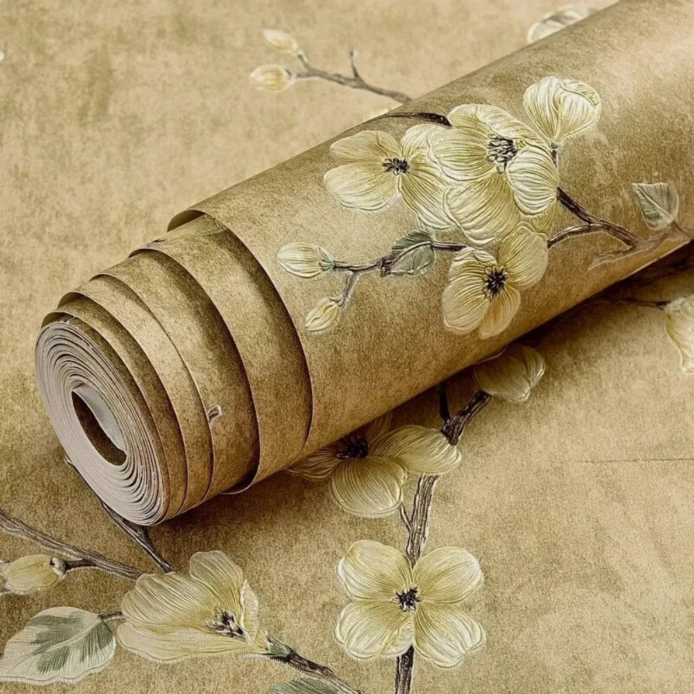 Elegant 3D Flower Wall Stickers - Self-Adhesive Decor