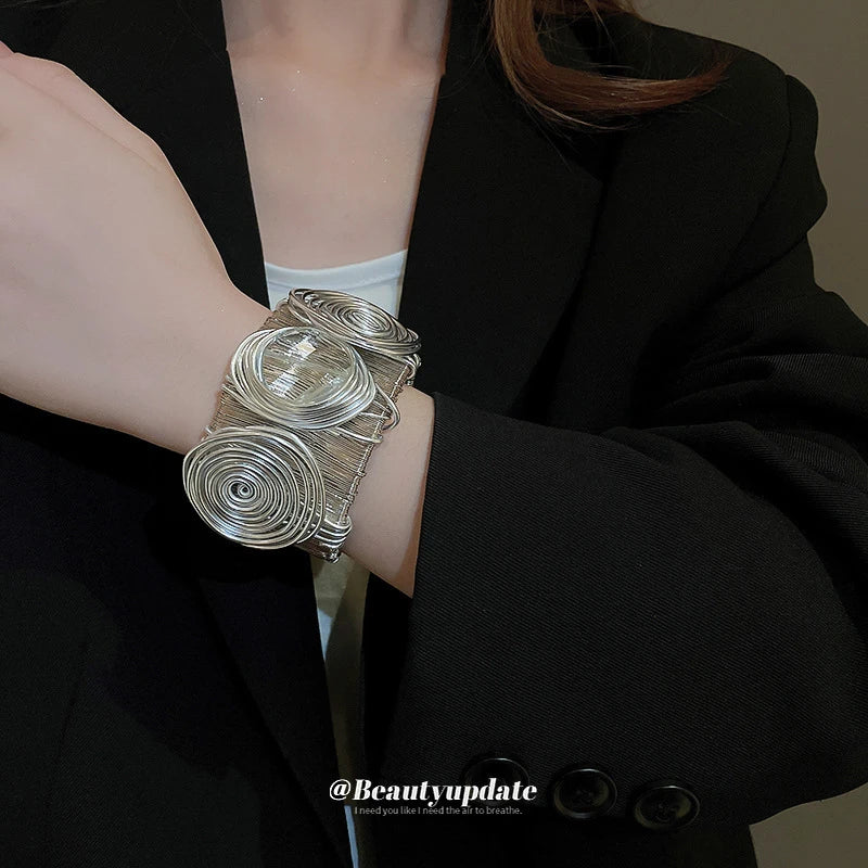 Elegant Luxury Wide Edge Bracelet - Personalized Temperament