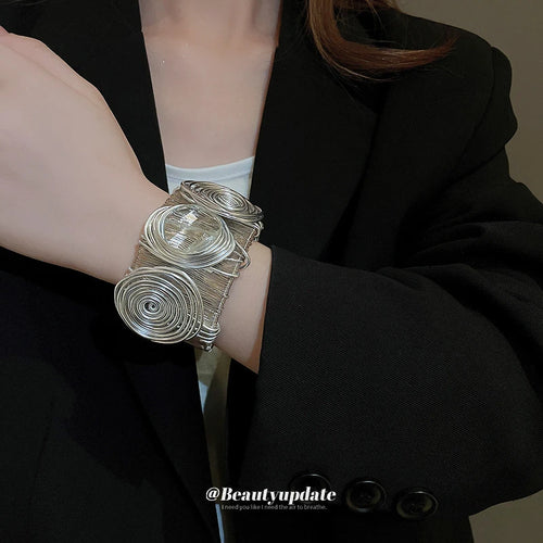 Elegant Luxury Wide Edge Bracelet - Personalized Temperament