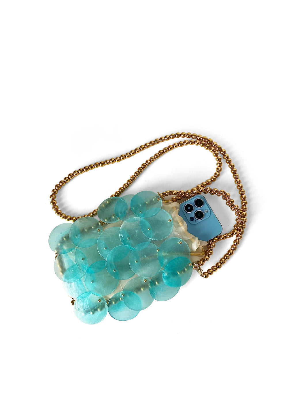 Elegant Sparkle Bead Bag - Handmade Mermaid Princess Design