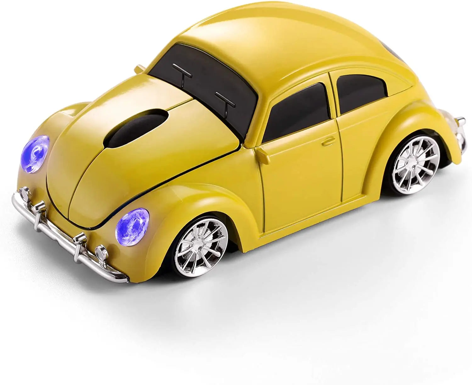 Premium Wireless Car Mouse with LED Headlights & 1600 DPI