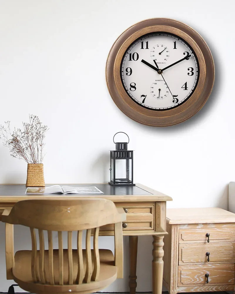 Premium Waterproof Wall Clock - Silent & Stylish Decor