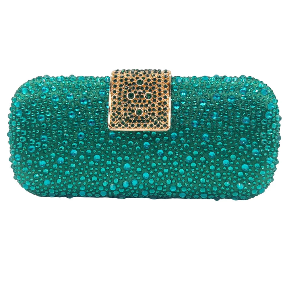 Elegant Crystal Evening Bag - Sparkling Diamond Clutch